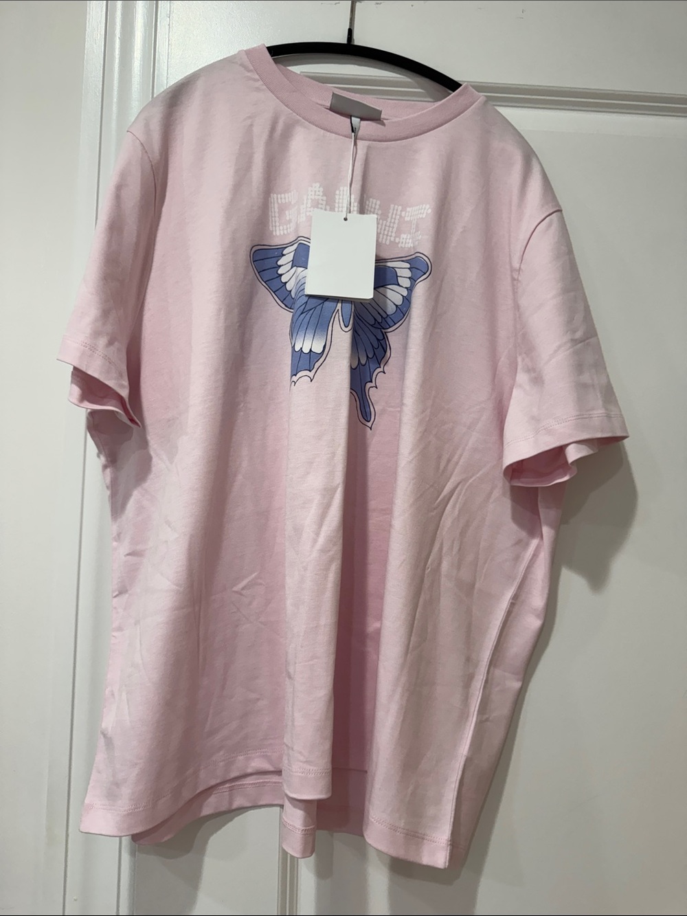GANNI light lilac T-Shirt size 2XL